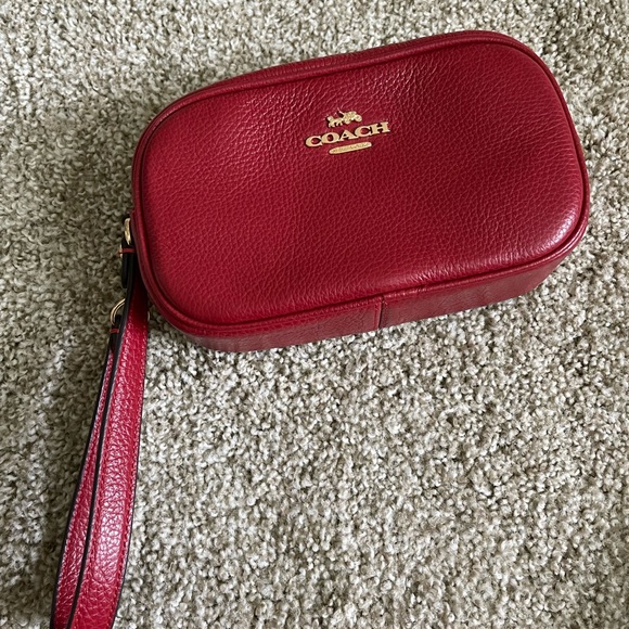 Coach Clutch Bag, wrist purse, red - Picture 5 of 5